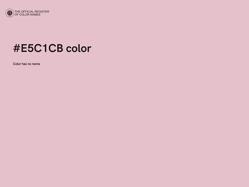 #E5C1CB color image