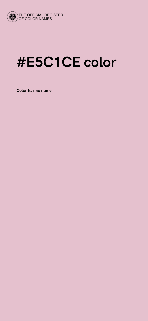 #E5C1CE color image