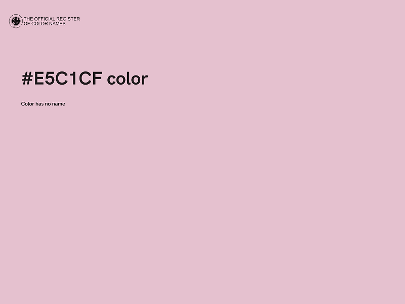 #E5C1CF color image