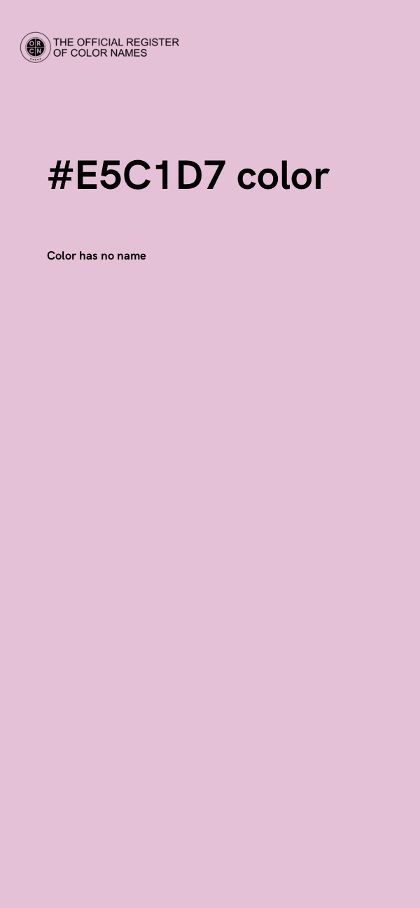 #E5C1D7 color image