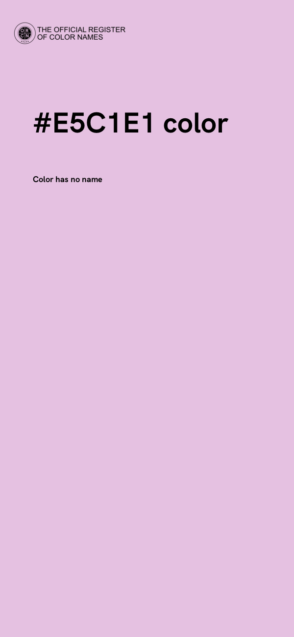 #E5C1E1 color image