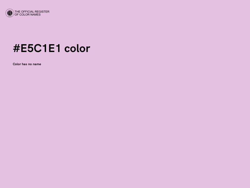 #E5C1E1 color image