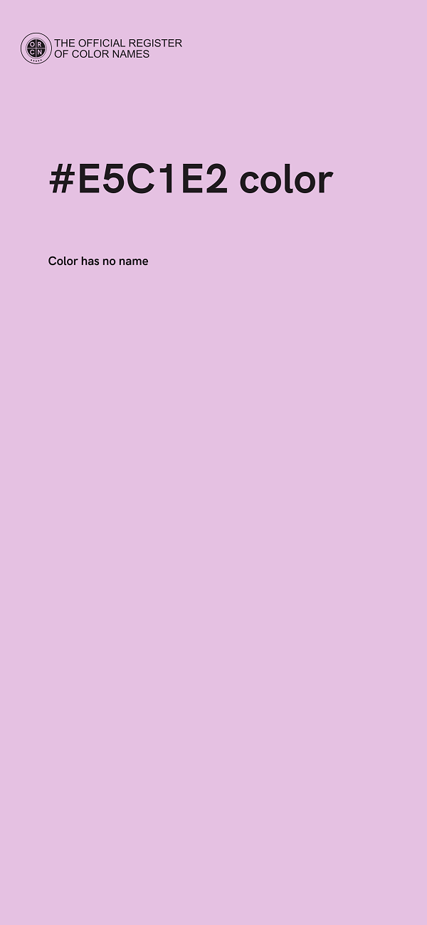 #E5C1E2 color image