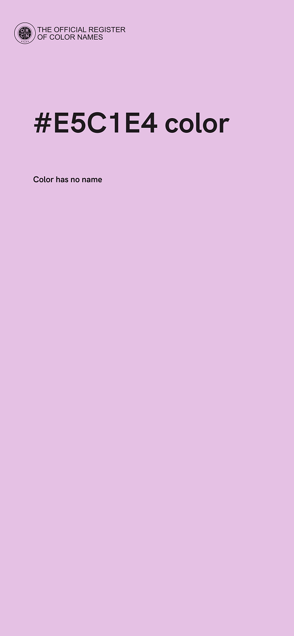 #E5C1E4 color image