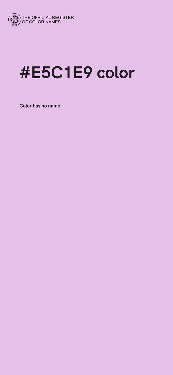 #E5C1E9 color image