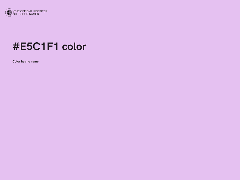 #E5C1F1 color image