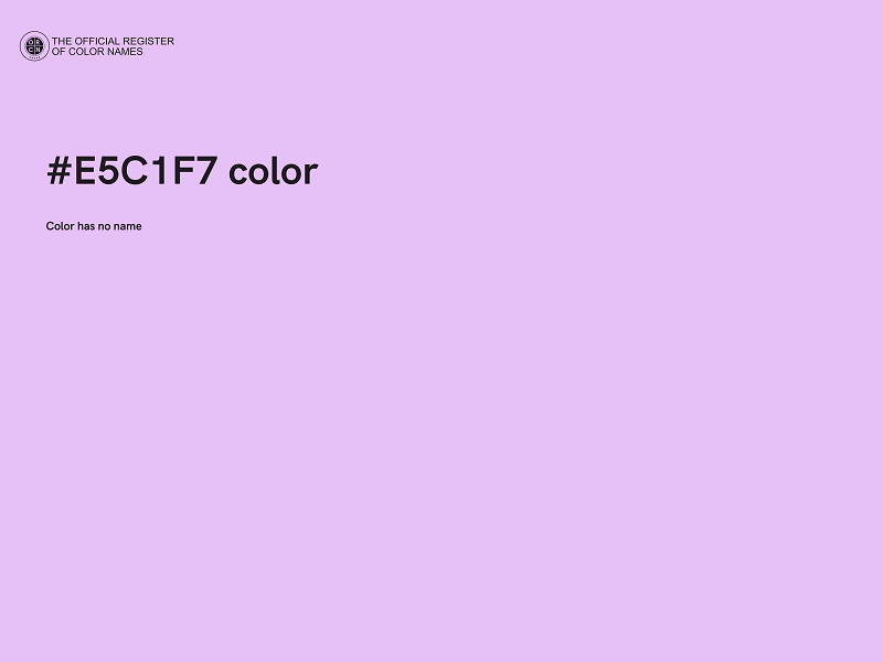 #E5C1F7 color image