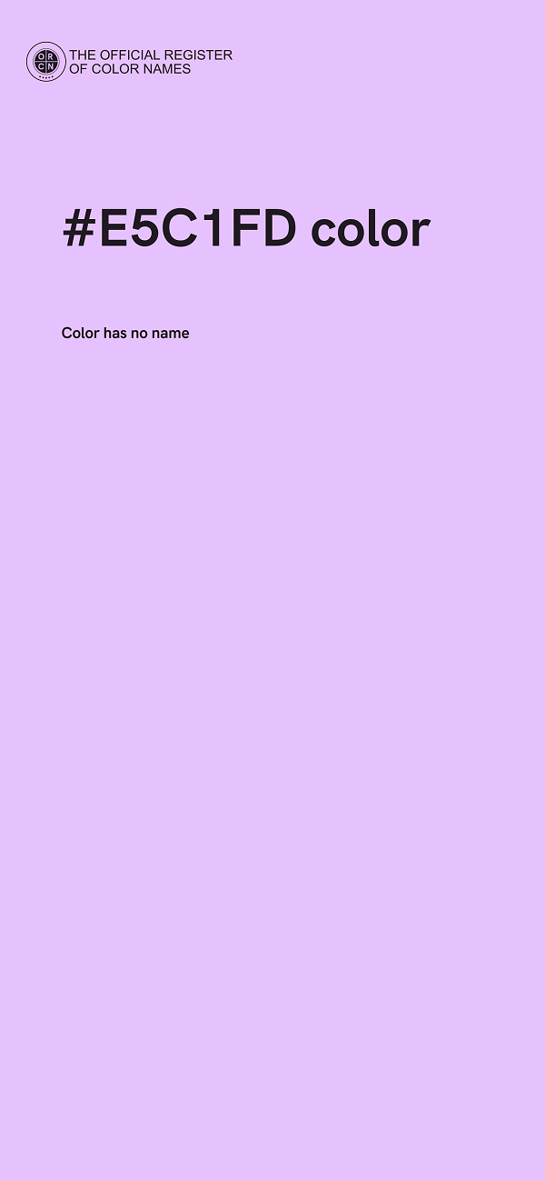 #E5C1FD color image