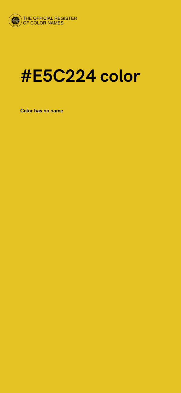 #E5C224 color image