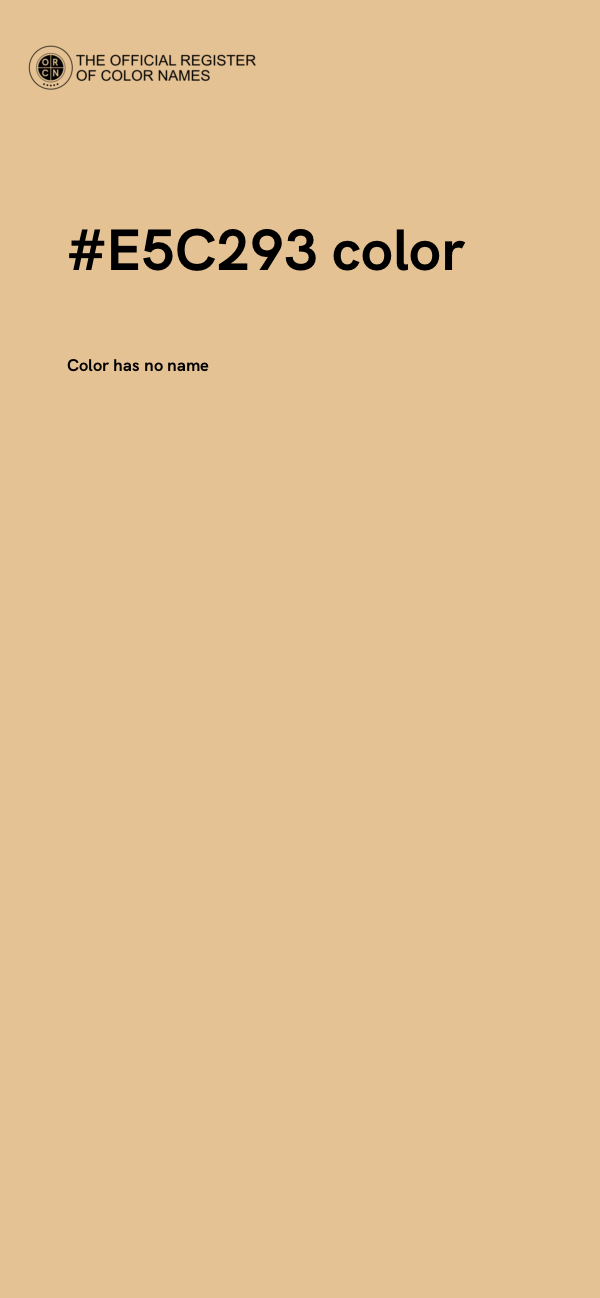 #E5C293 color image