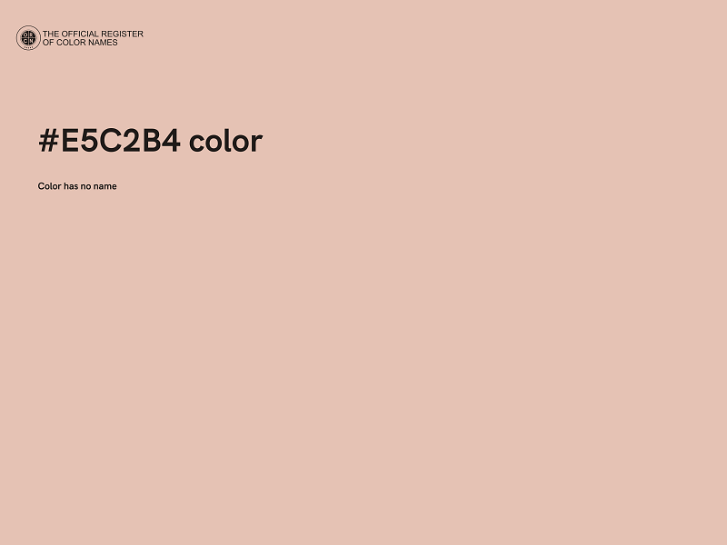 #E5C2B4 color image