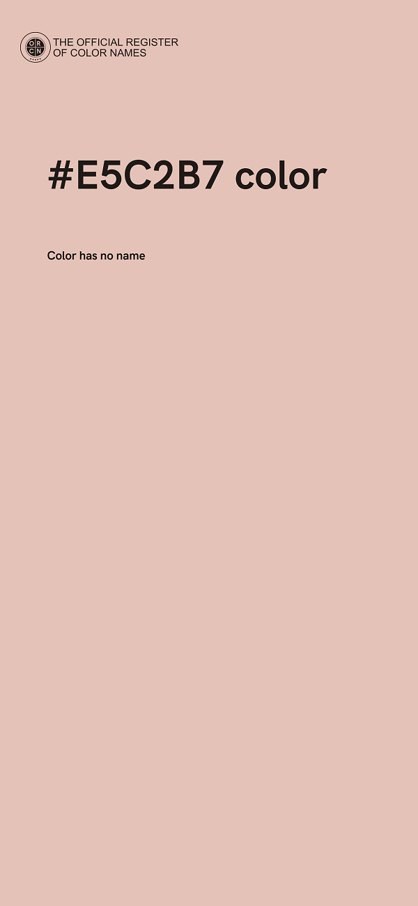 #E5C2B7 color image