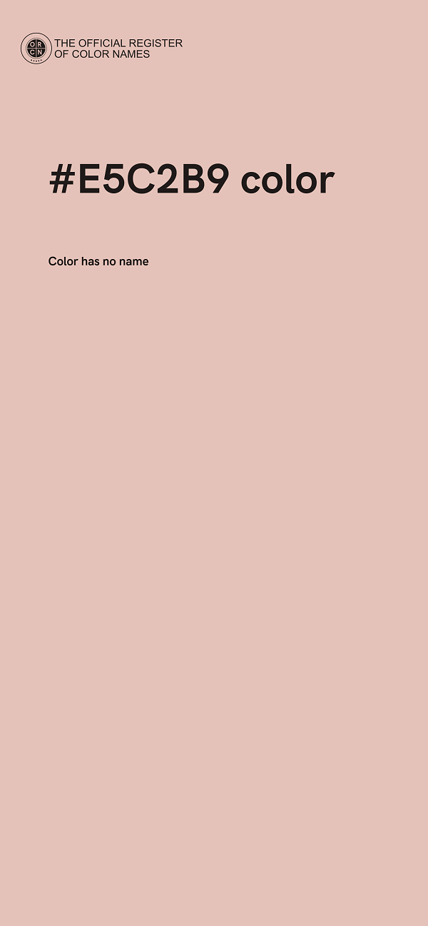 #E5C2B9 color image