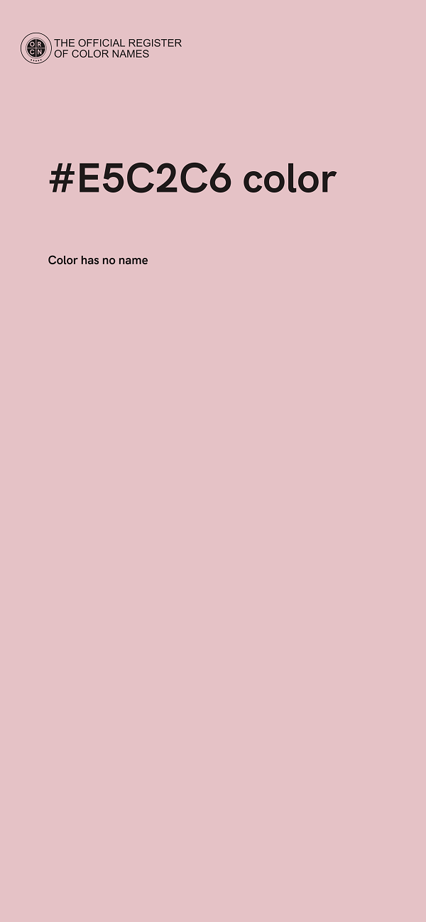 #E5C2C6 color image