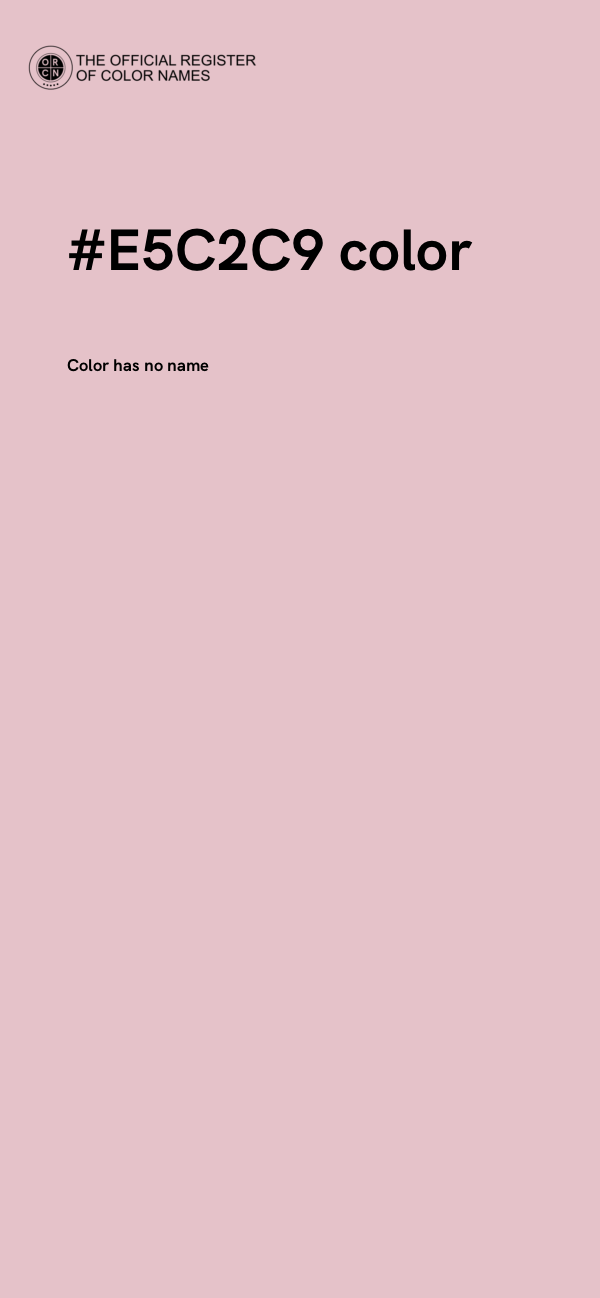 #E5C2C9 color image