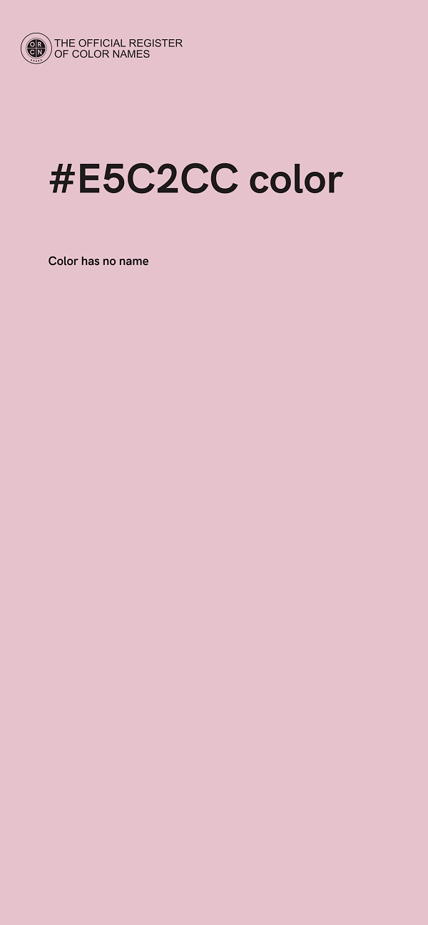 #E5C2CC color image