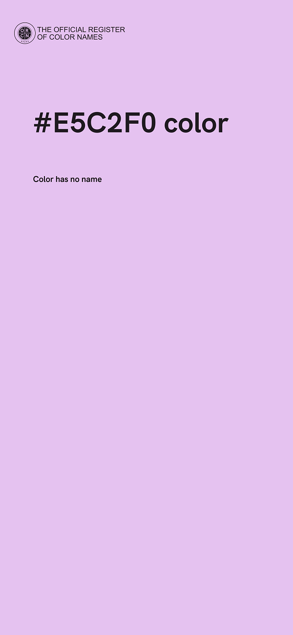 #E5C2F0 color image
