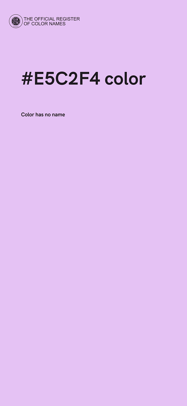 #E5C2F4 color image