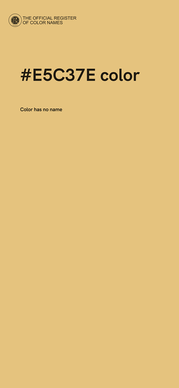 #E5C37E color image