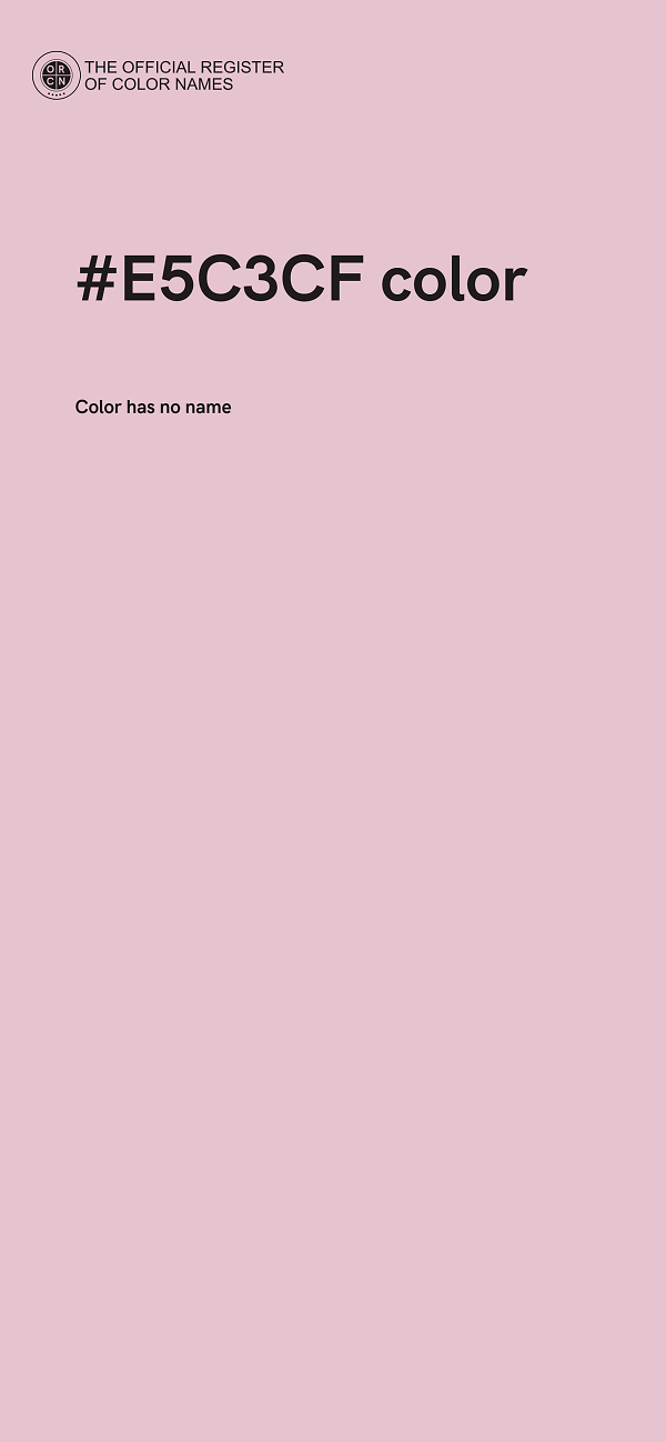 #E5C3CF color image