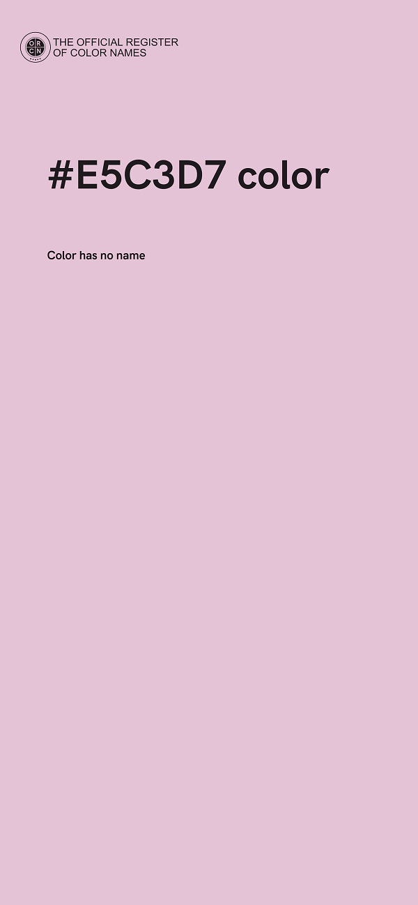 #E5C3D7 color image