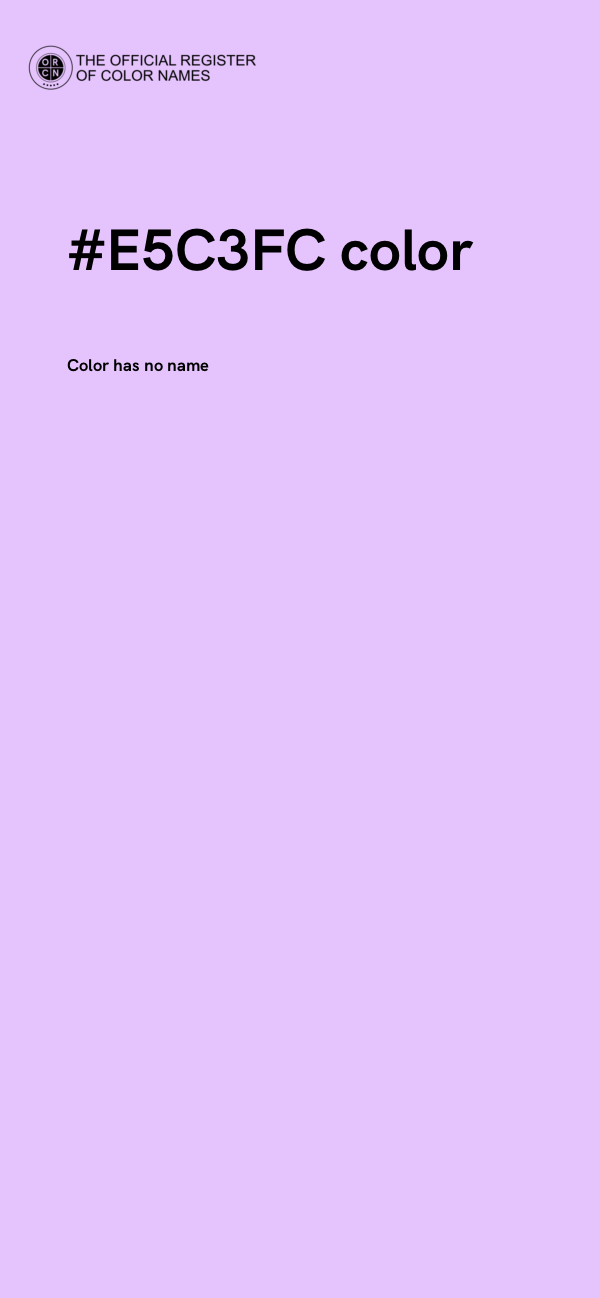 #E5C3FC color image