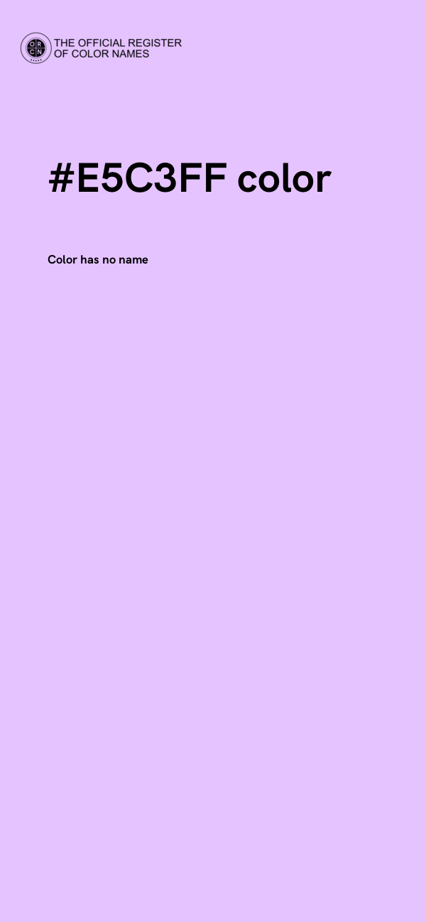 #E5C3FF color image