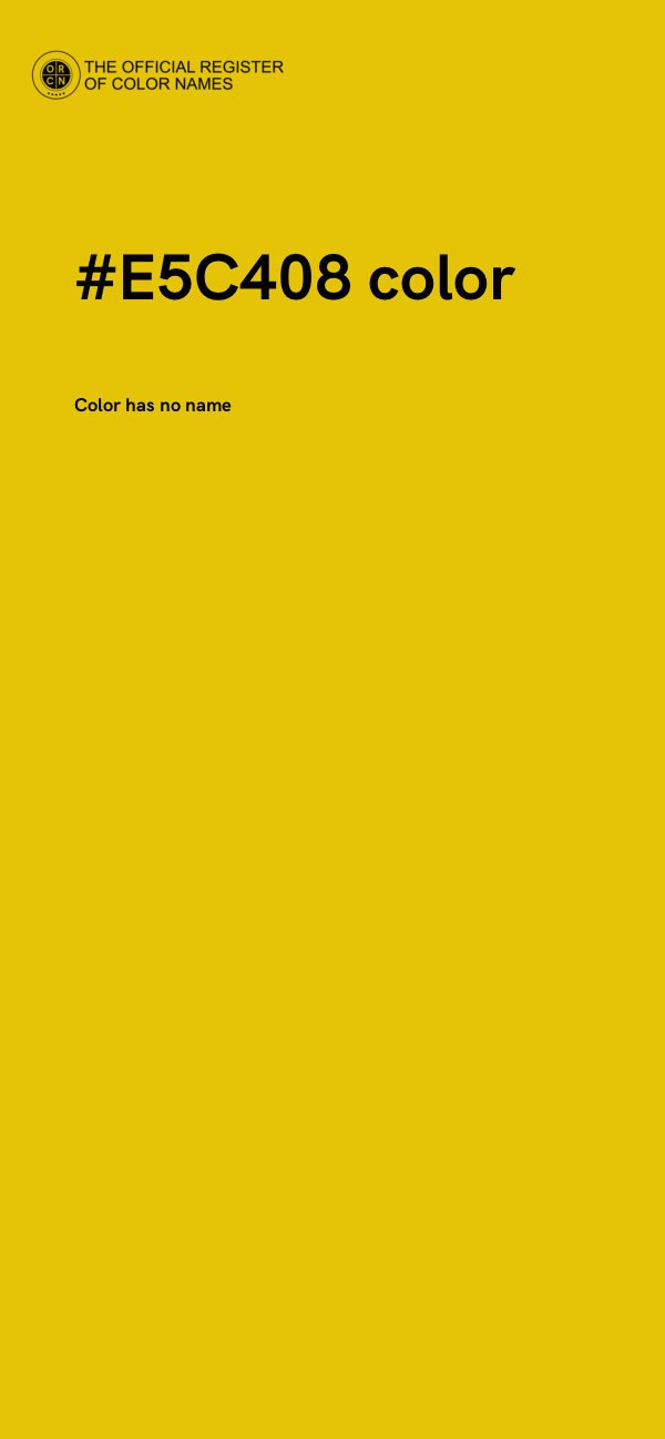 #E5C408 color image