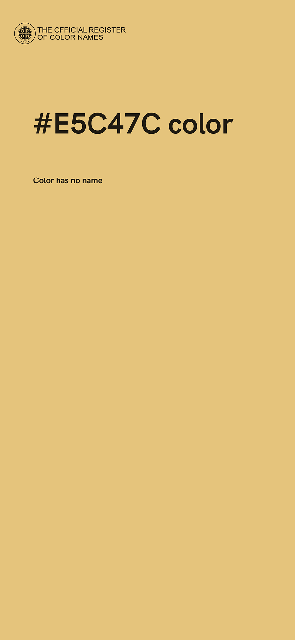 #E5C47C color image