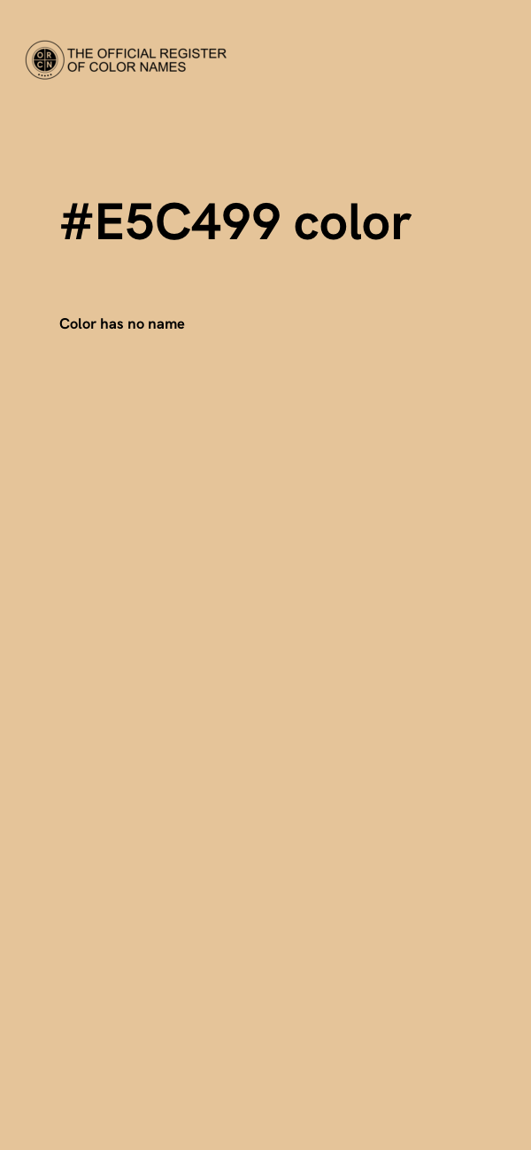 #E5C499 color image