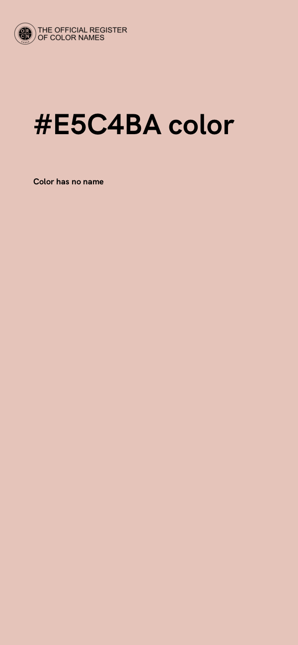 #E5C4BA color image