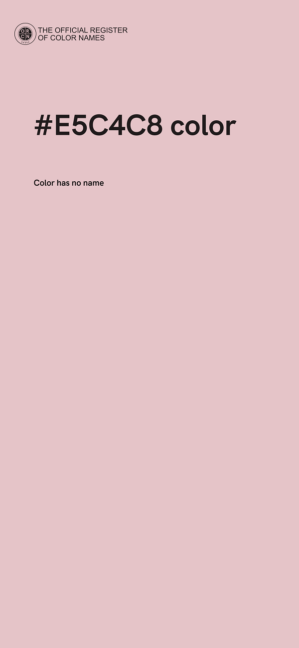 #E5C4C8 color image