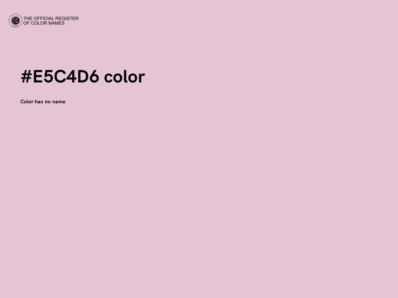 #E5C4D6 color image
