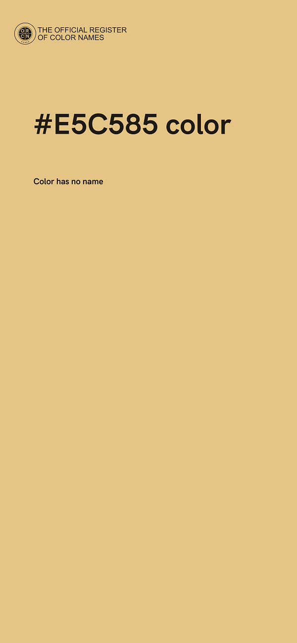 #E5C585 color image