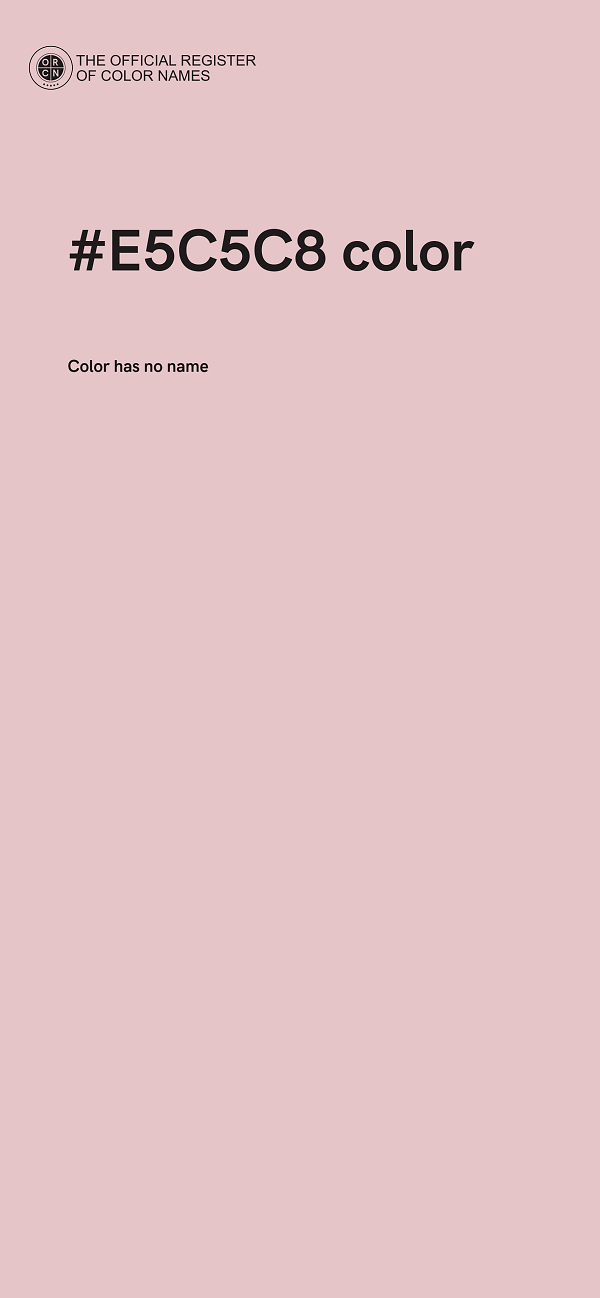 #E5C5C8 color image