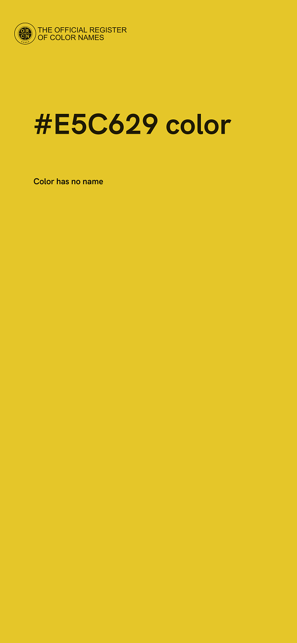 #E5C629 color image