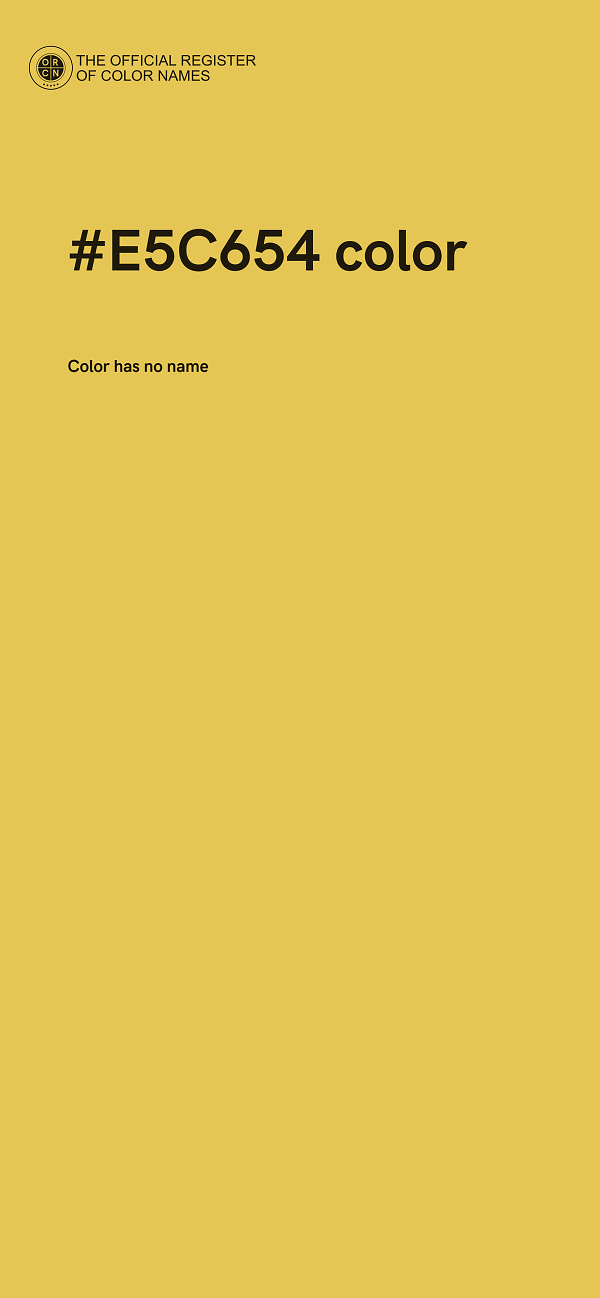#E5C654 color image