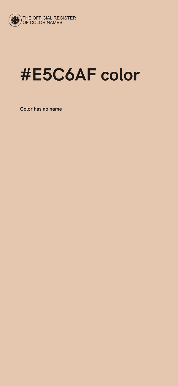 #E5C6AF color image