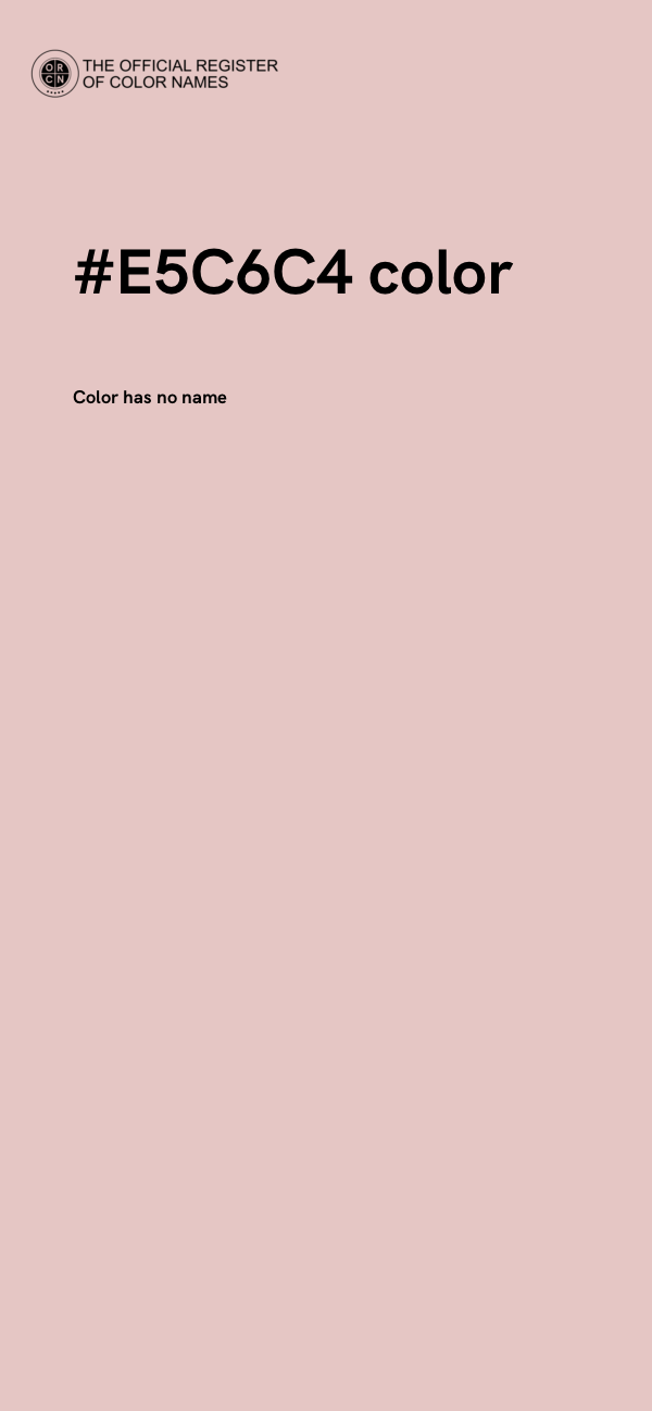 #E5C6C4 color image
