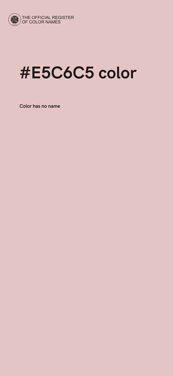 #E5C6C5 color image