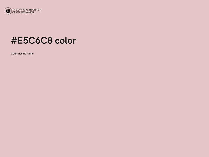 #E5C6C8 color image