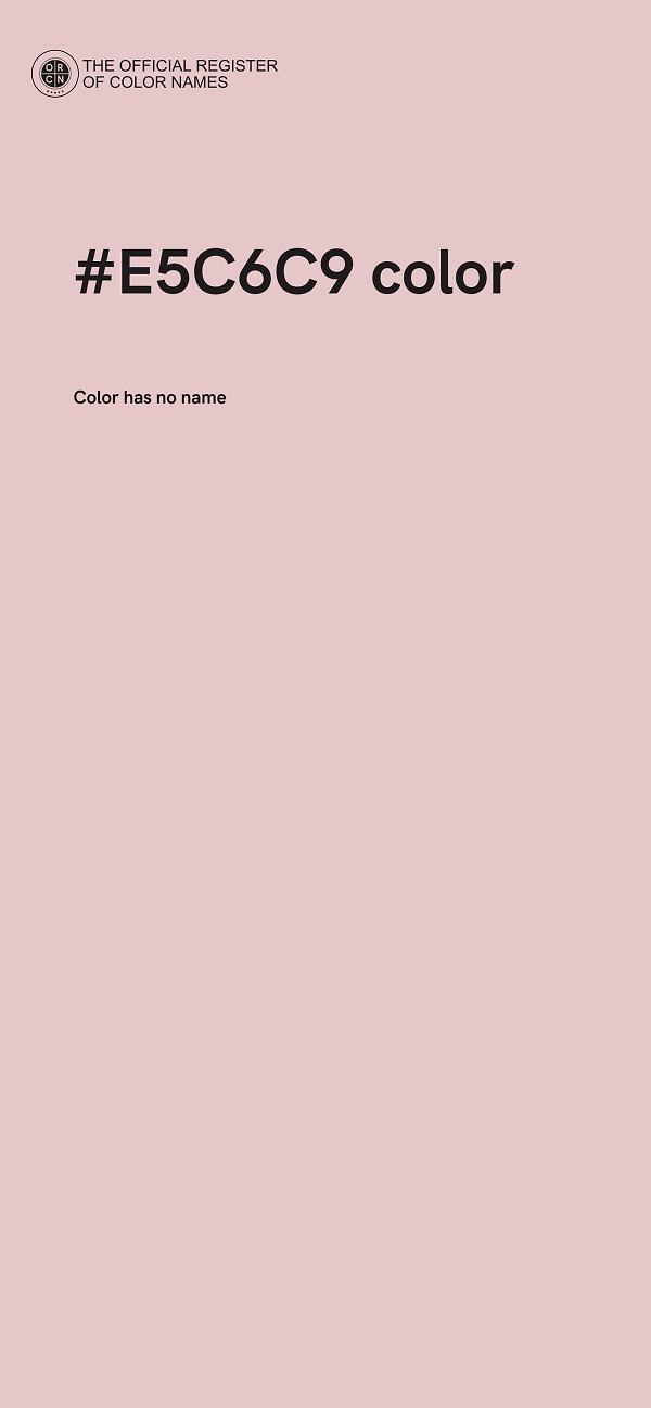 #E5C6C9 color image