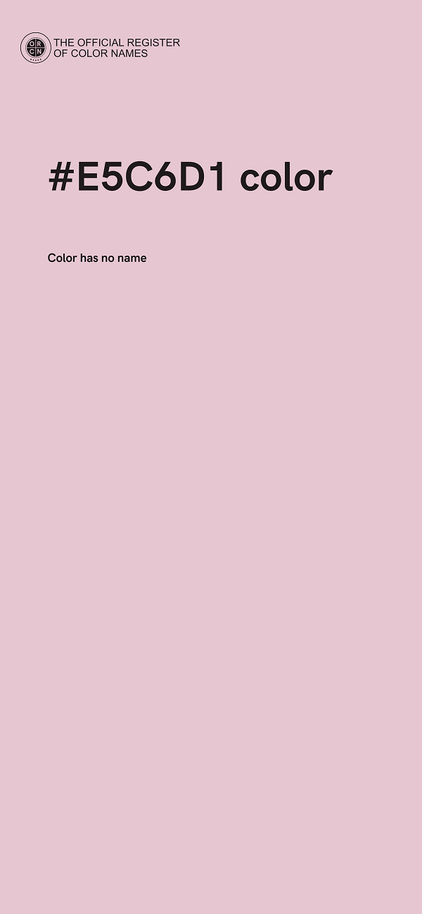 #E5C6D1 color image