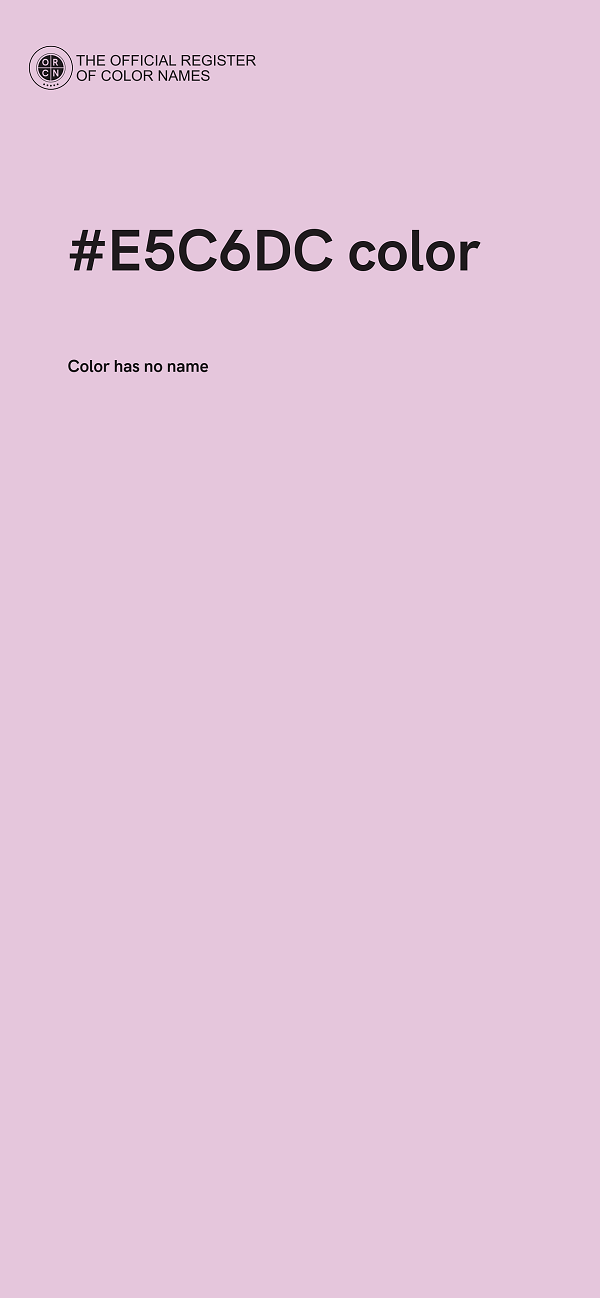 #E5C6DC color image