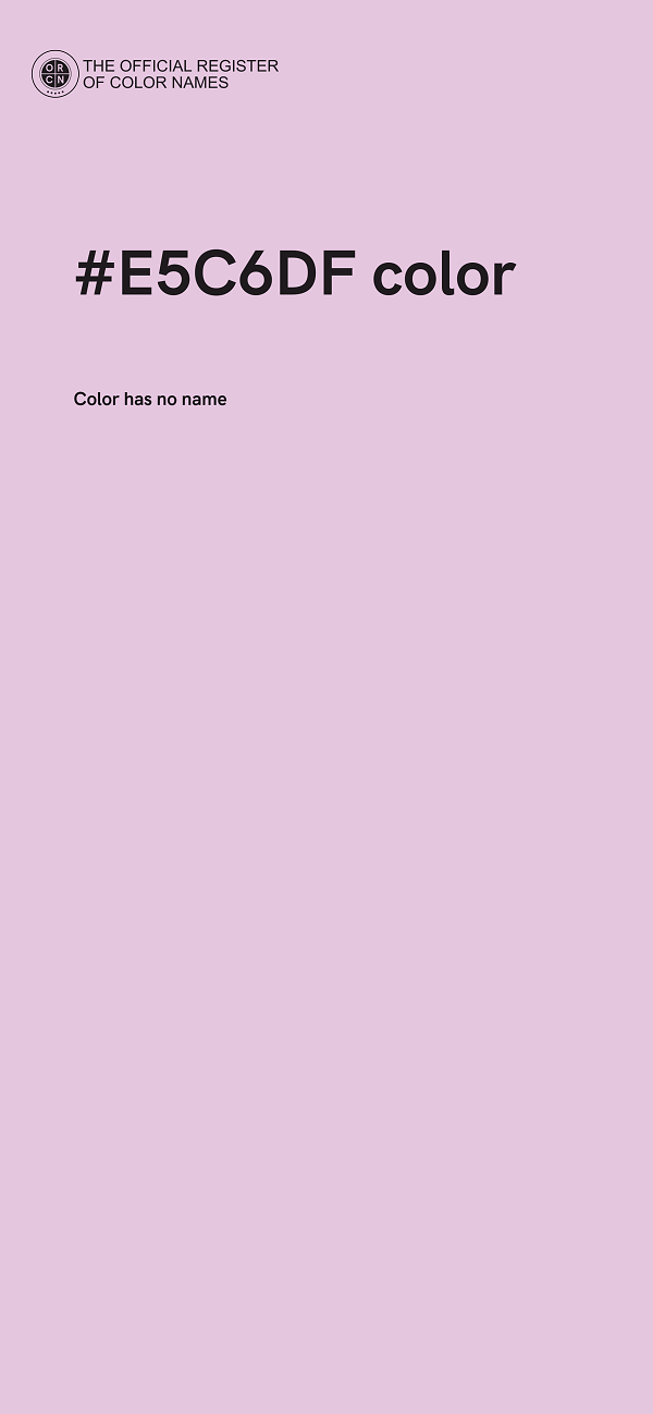 #E5C6DF color image