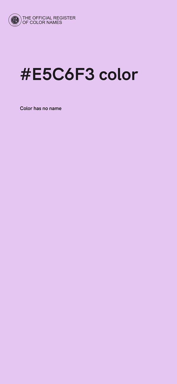 #E5C6F3 color image