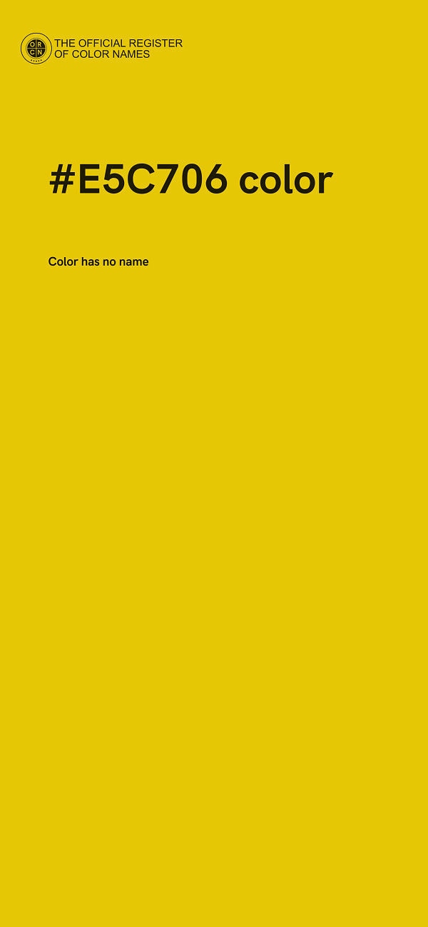 #E5C706 color image