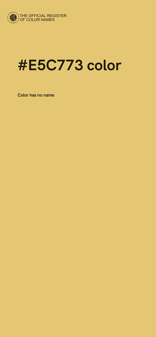 #E5C773 color image