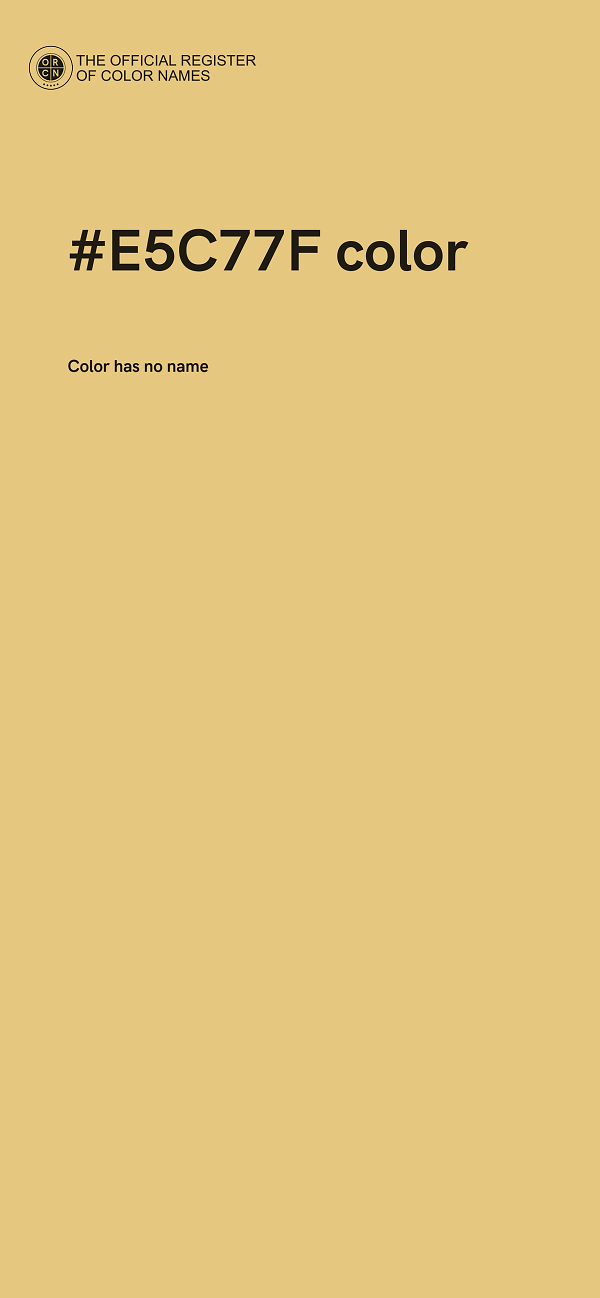 #E5C77F color image