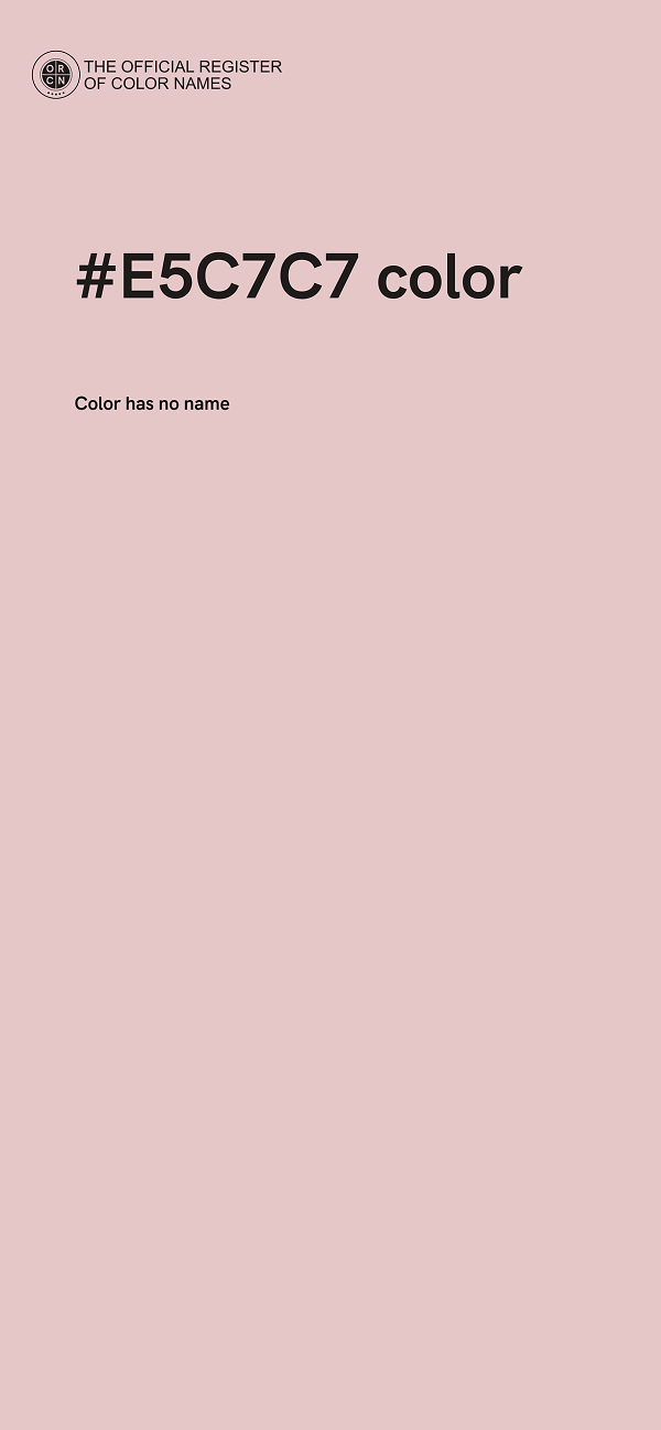 #E5C7C7 color image